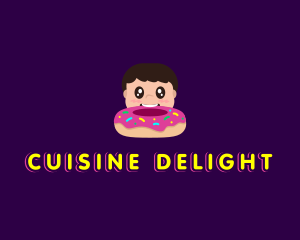 Donut Kid Eat logo design