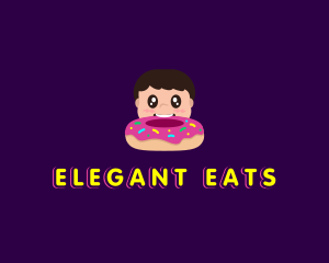 Donut Kid Eat logo design
