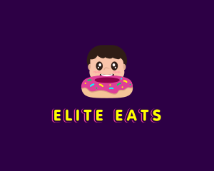 Donut Kid Eat logo design