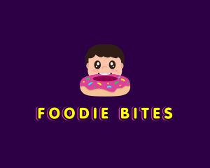 Donut Kid Eat logo design