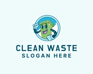  Trash Bin Garbage logo