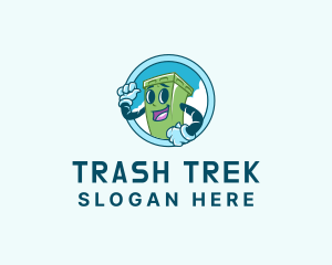  Trash Bin Garbage logo