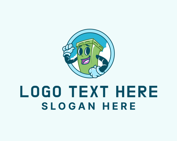  Trash Bin Garbage logo