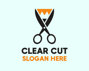 Pencil Scissors Cut logo design