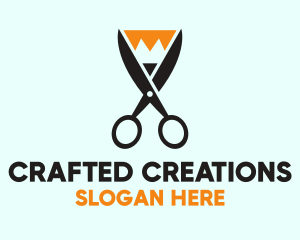 Pencil Scissors Cut logo design