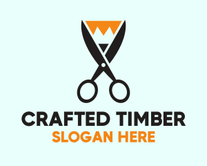 Pencil Scissors Cut logo design