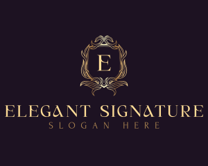 Elegant Crest Shield logo design