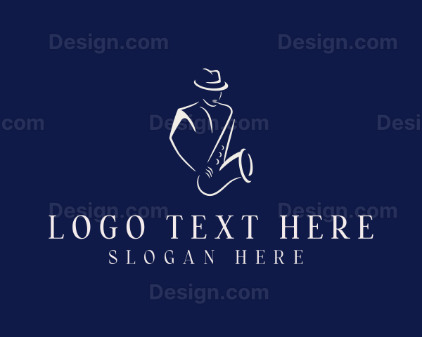 Saxophone Jazz Musician Logo