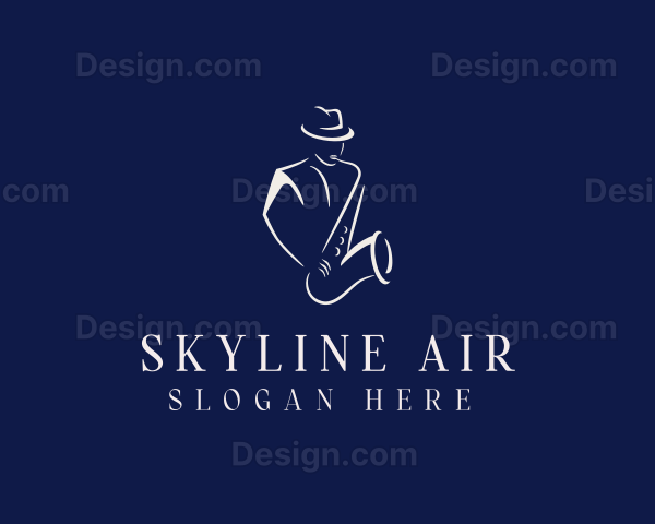 Saxophone Jazz Musician Logo