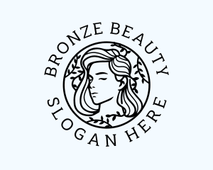 Female Wreath Beauty logo design