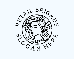 Female Wreath Beauty logo design