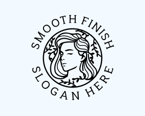 Female Wreath Beauty logo design