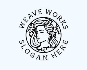 Female Wreath Beauty logo design