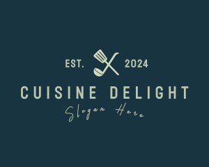 Spatula Ladle Diner logo design