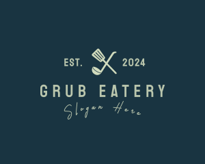 Spatula Ladle Diner logo design