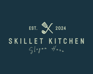 Spatula Ladle Diner logo design