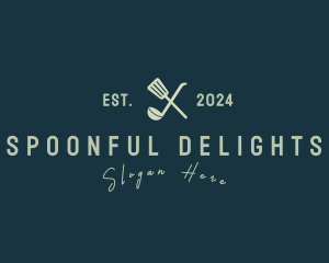 Spatula Ladle Diner logo design