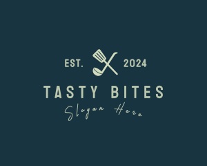 Spatula Ladle Diner logo design