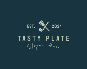 Spatula Ladle Diner logo design