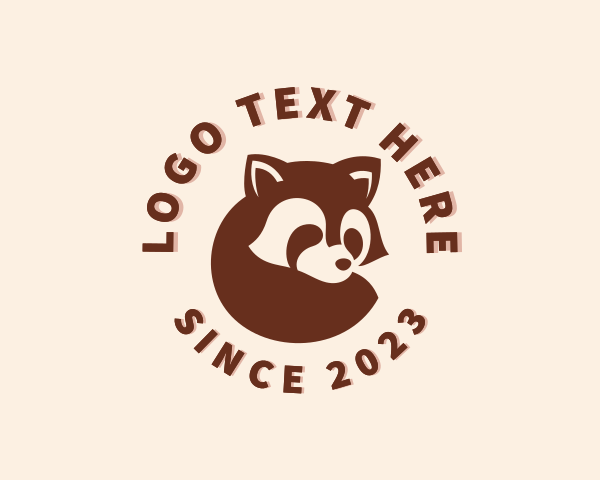 Red Panda logo example 4