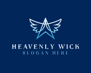 Angel Wings Angelic logo design