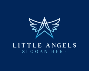Angel Wings Angelic logo design