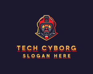 Robot Cyborg Gaming  logo design