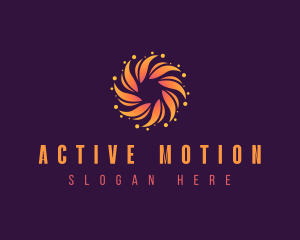 Motion Vortex Technology logo design