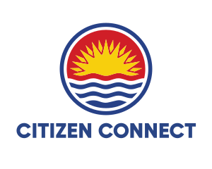 Kiribati Circle Flag logo design