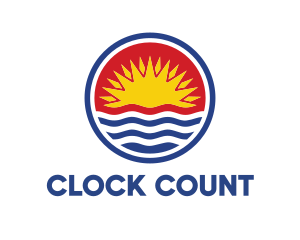 Kiribati Circle Flag logo design