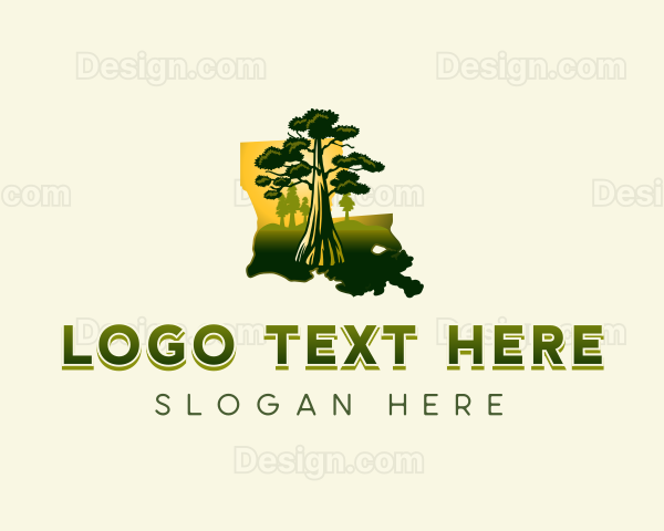 Louisiana Forest Tree Logo