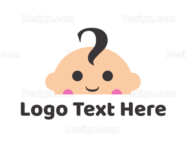 Cute Baby Face Logo