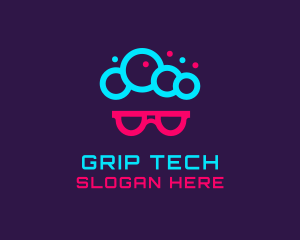 Geek Neon Tech logo design