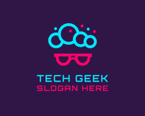 Geek Neon Tech logo design