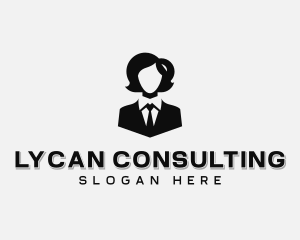 Female Professional Consultant logo design