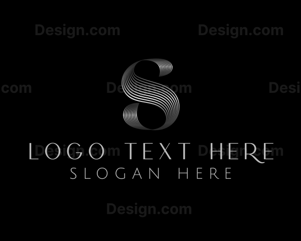 Boutique Luxury Metallic Letter S Logo