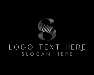 Boutique Luxury Metallic Letter S logo