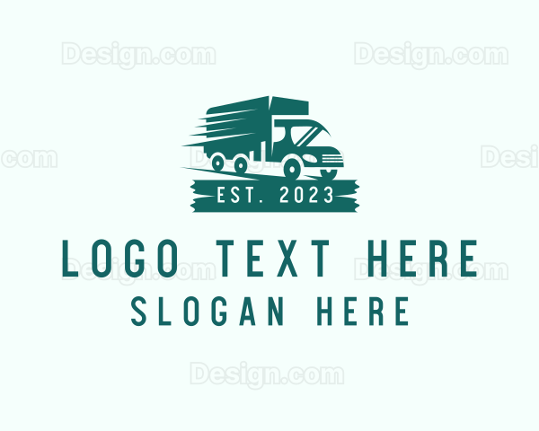 Modern Truck Transport Logo