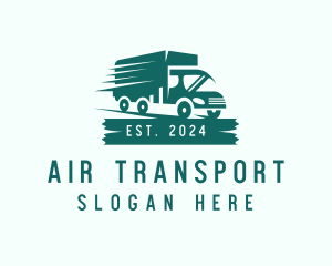 Modern Truck Transport logo design