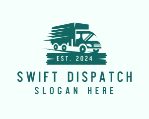 Modern Truck Transport logo design