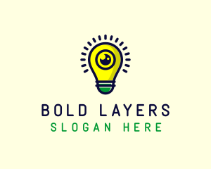 Light Bulb Lens logo design