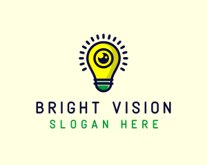 Light Bulb Lens logo design