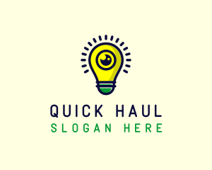 Light Bulb Lens logo design