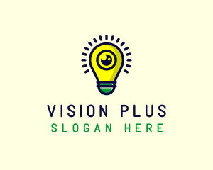 Light Bulb Lens logo design