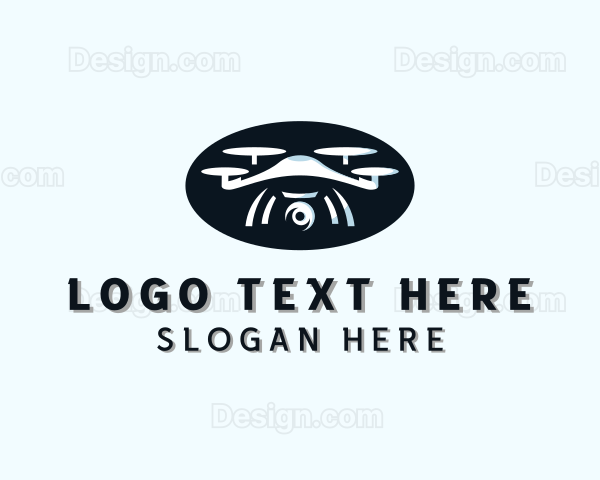 Drone Quadcopter Camera Logo