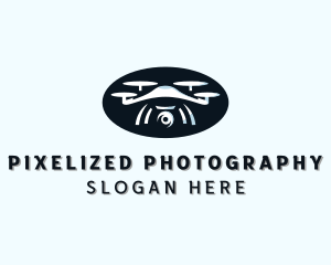 Drone Quadcopter Camera logo design