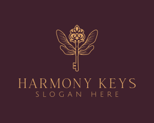 Luxury Key Wings logo design