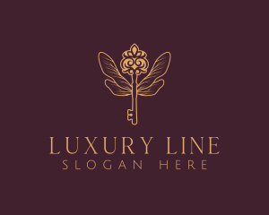 Luxury Key Wings logo design