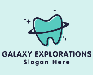 Tooth Orbit Planet logo design