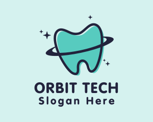 Tooth Orbit Planet logo design